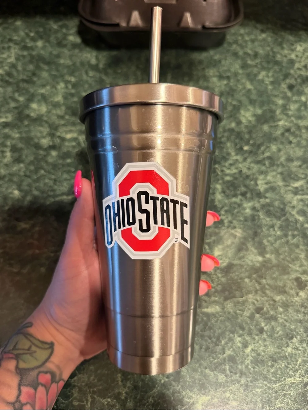 💥 Ohio State Stainless Steel Travel Tumbler
